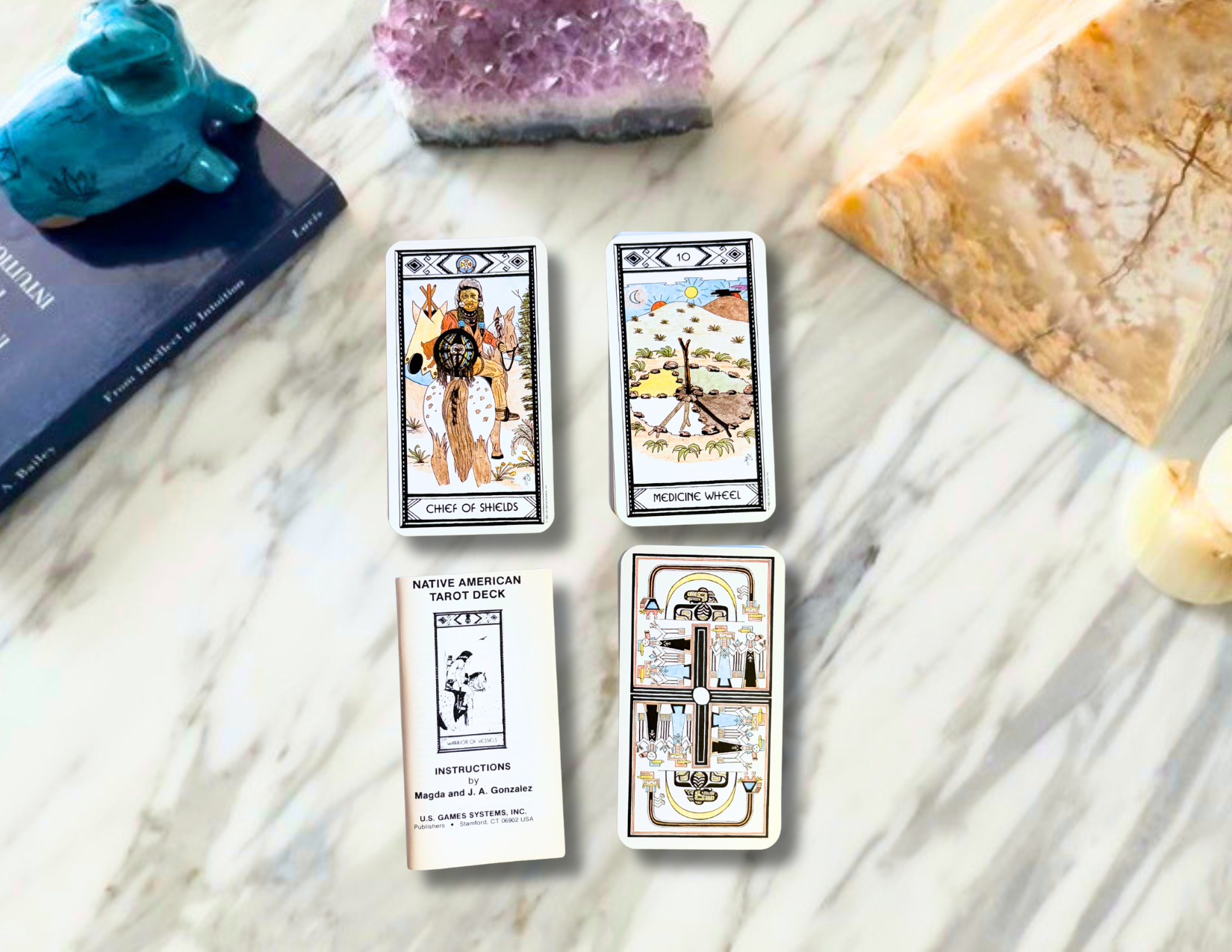 Native American Tarot | Magda Weck Gonzalez & J. A. Gonzalez | 1982 Belgian Printing | Pre-Owned