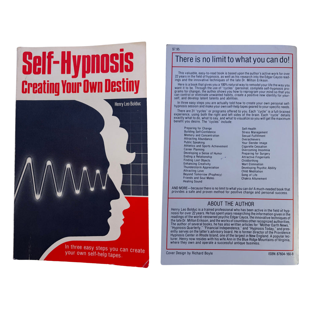 Self-Hypnosis: Creating Your Own Destiny | Henry Bolduc | 1985 | Pre-Owned-Haus of Darkness, Haus of Light