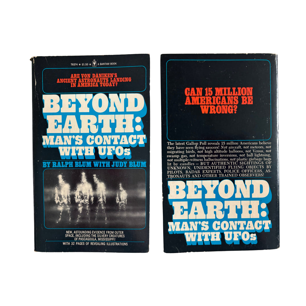 Beyond Earth: Mans Contact with UFOs | Ralph Blum | 1975 | Pre-Owned-Haus of Darkness, Haus of Light