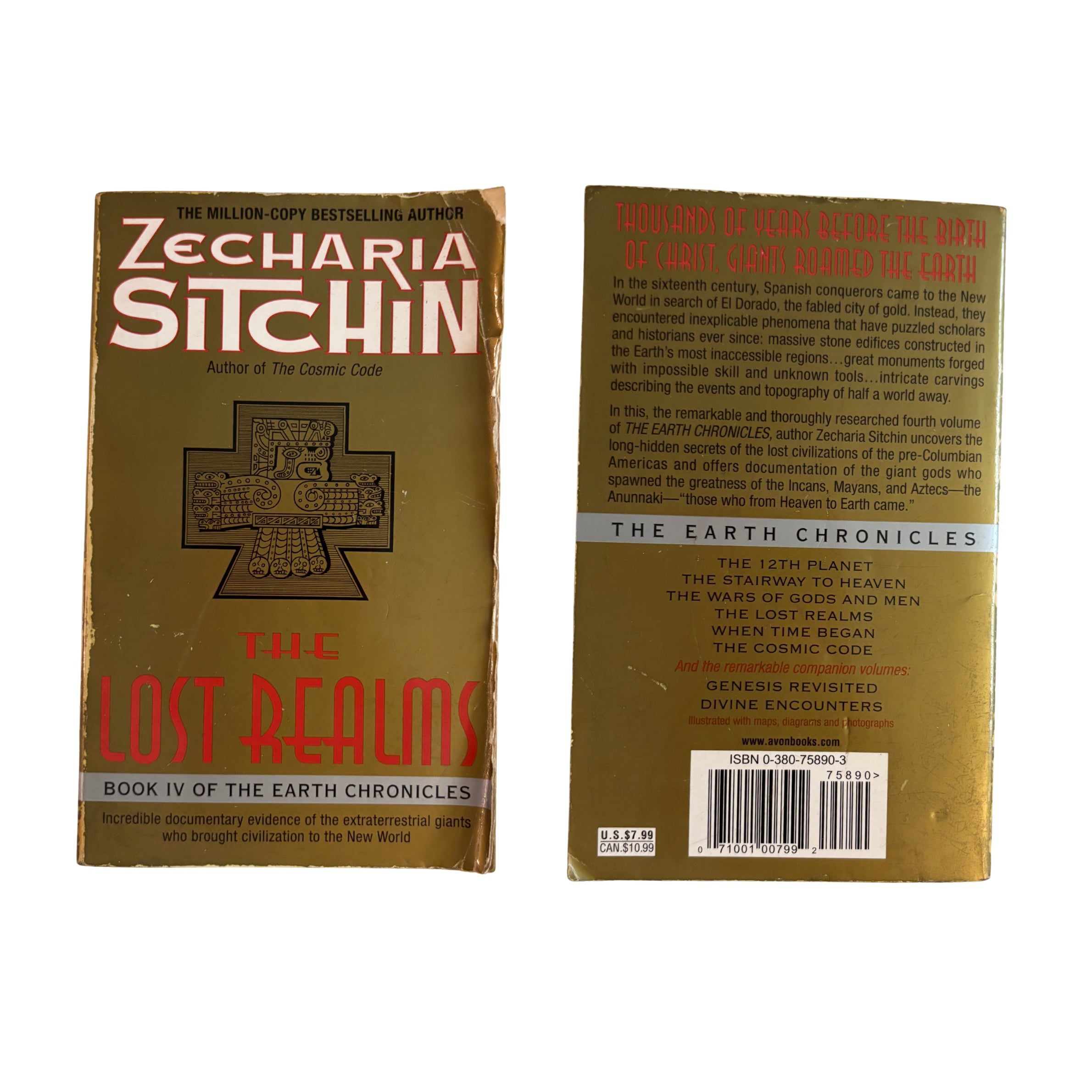 The Lost Realms (Earth Chronicles Book 4) | Zecharia Sitchin | 1990 | Pre-Owned-Haus of Darkness, Haus of Light