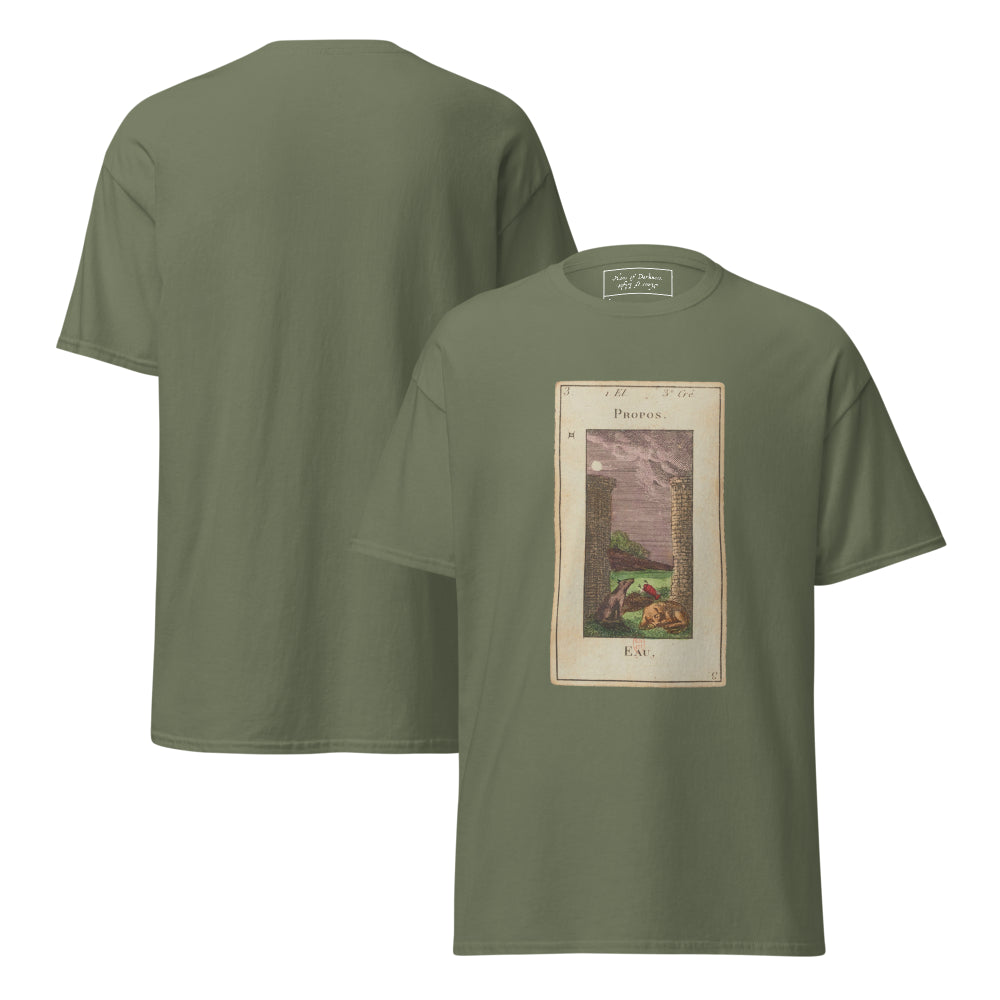Vintage "Grand Etteilla" French Tarot "The Moon" | Unisex Classic Tee-Haus of Darkness, Haus of Light