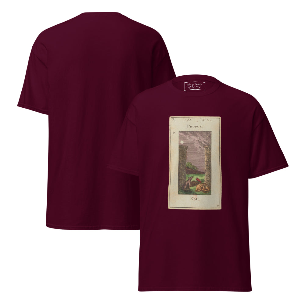 Vintage "Grand Etteilla" French Tarot "The Moon" | Unisex Classic Tee-Haus of Darkness, Haus of Light