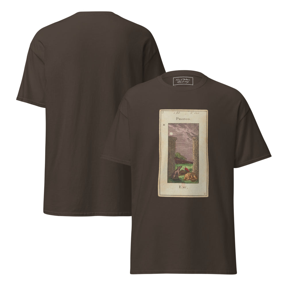 Vintage "Grand Etteilla" French Tarot "The Moon" | Unisex Classic Tee-Haus of Darkness, Haus of Light