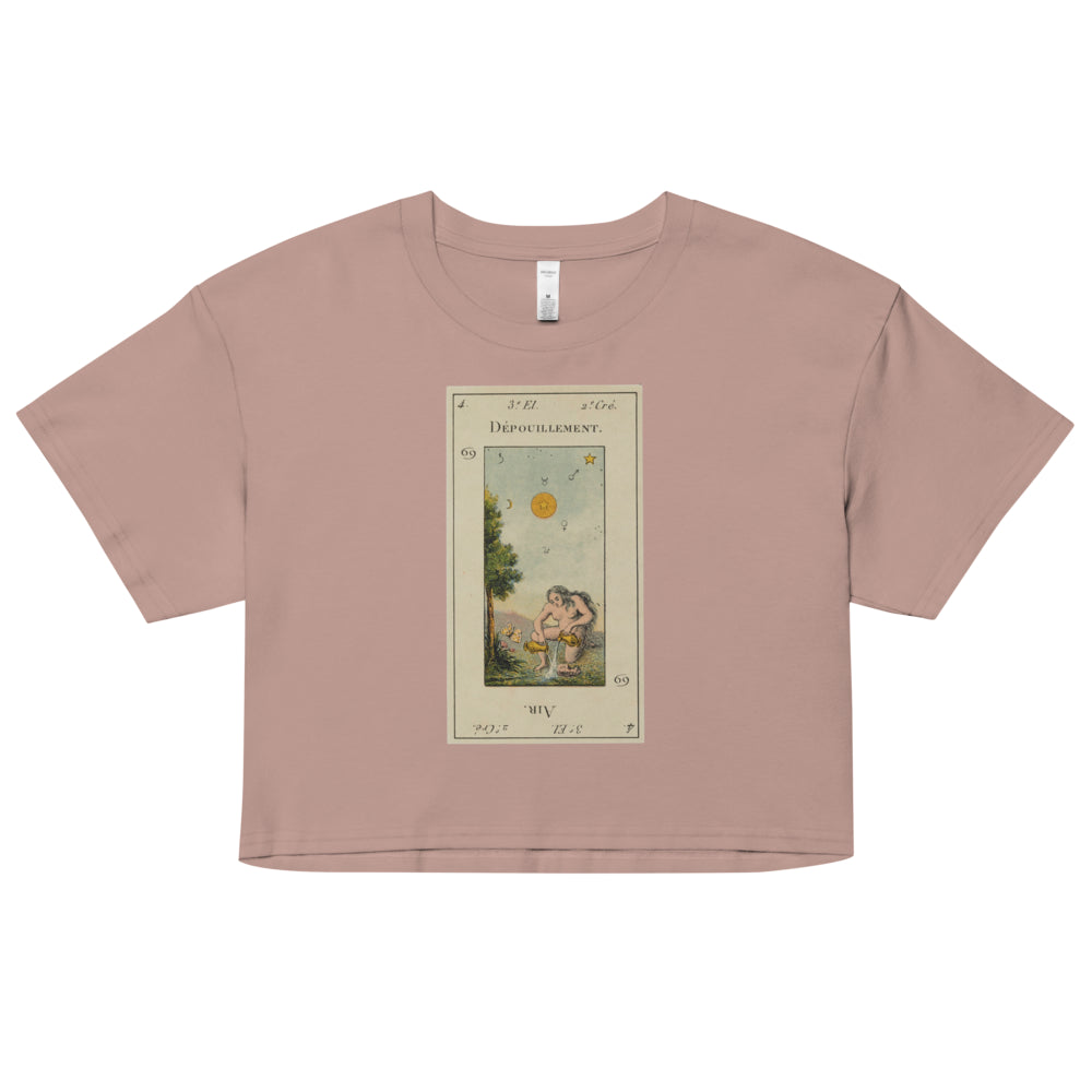 Vintage "Grand Etteilla" French Tarot "The Star" | Crop Top-Haus of Darkness, Haus of Light