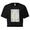 "Taurus" Vintage French Astrology Oracle | Crop Top-Haus of Darkness, Haus of Light