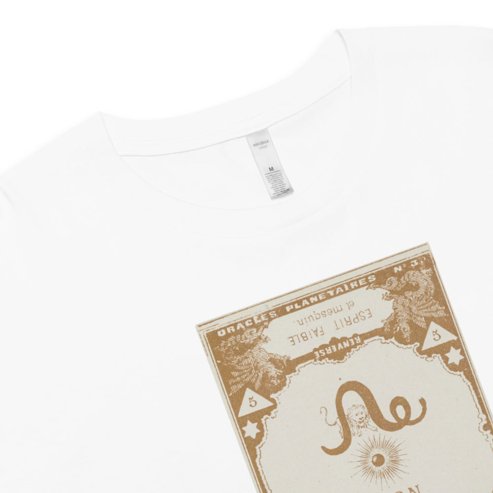 "Leo" Vintage French Astrology Oracle | Crop Top-Haus of Darkness, Haus of Light