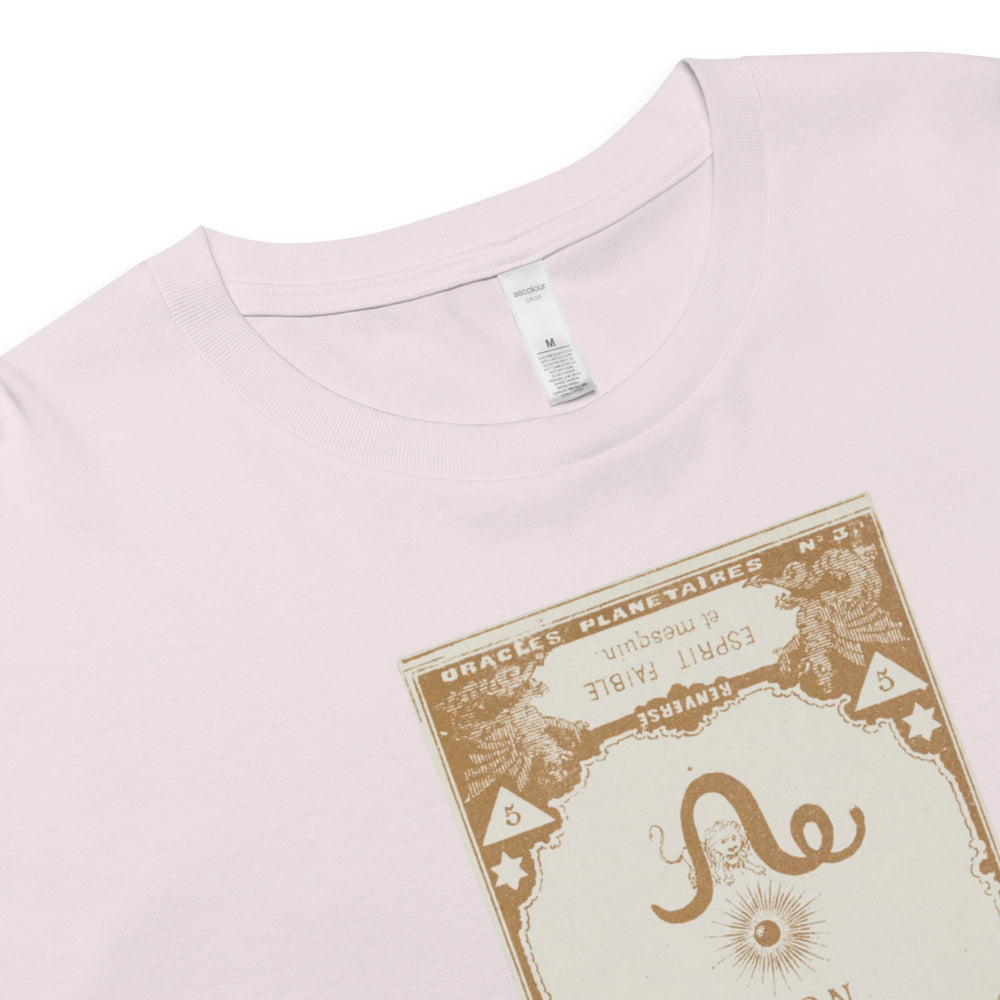 "Leo" Vintage French Astrology Oracle | Crop Top-Haus of Darkness, Haus of Light