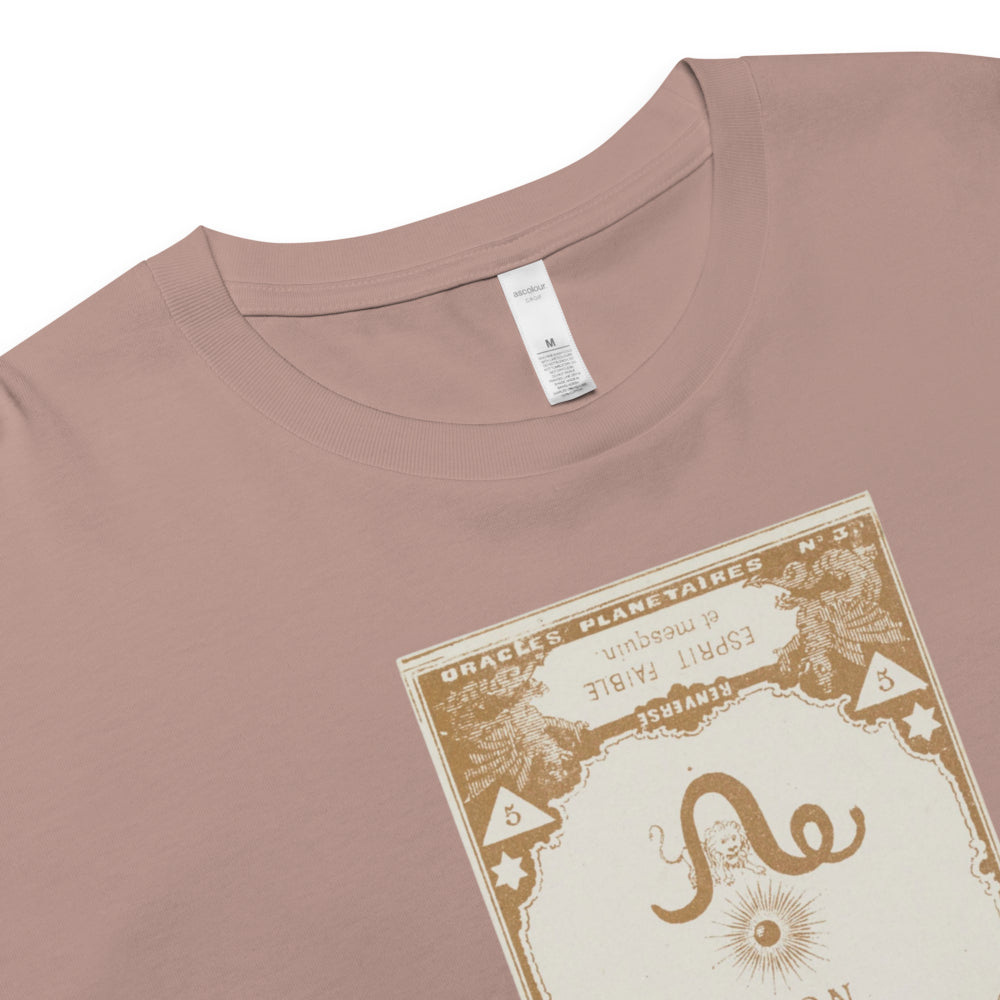 "Leo" Vintage French Astrology Oracle | Crop Top-Haus of Darkness, Haus of Light