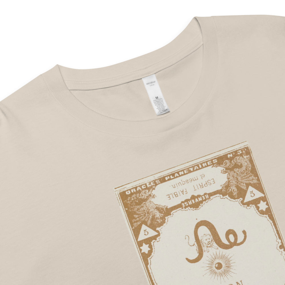 "Leo" Vintage French Astrology Oracle | Crop Top-Haus of Darkness, Haus of Light