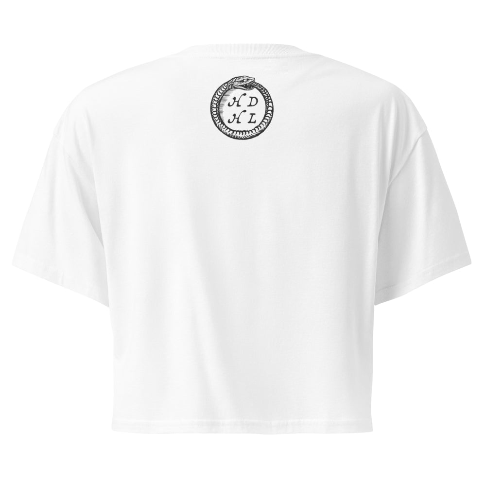 "Aries" Vintage French Astrology Oracle | Crop Top-Haus of Darkness, Haus of Light