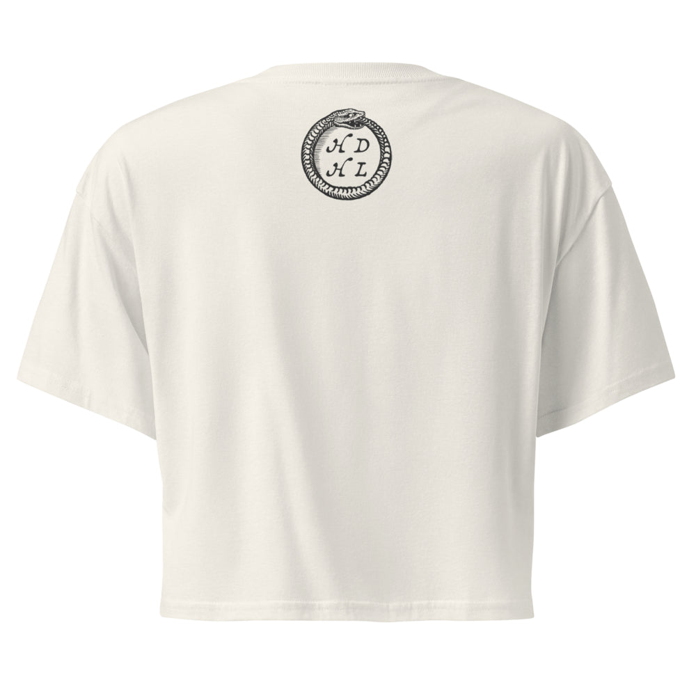 "Aries" Vintage French Astrology Oracle | Crop Top-Haus of Darkness, Haus of Light