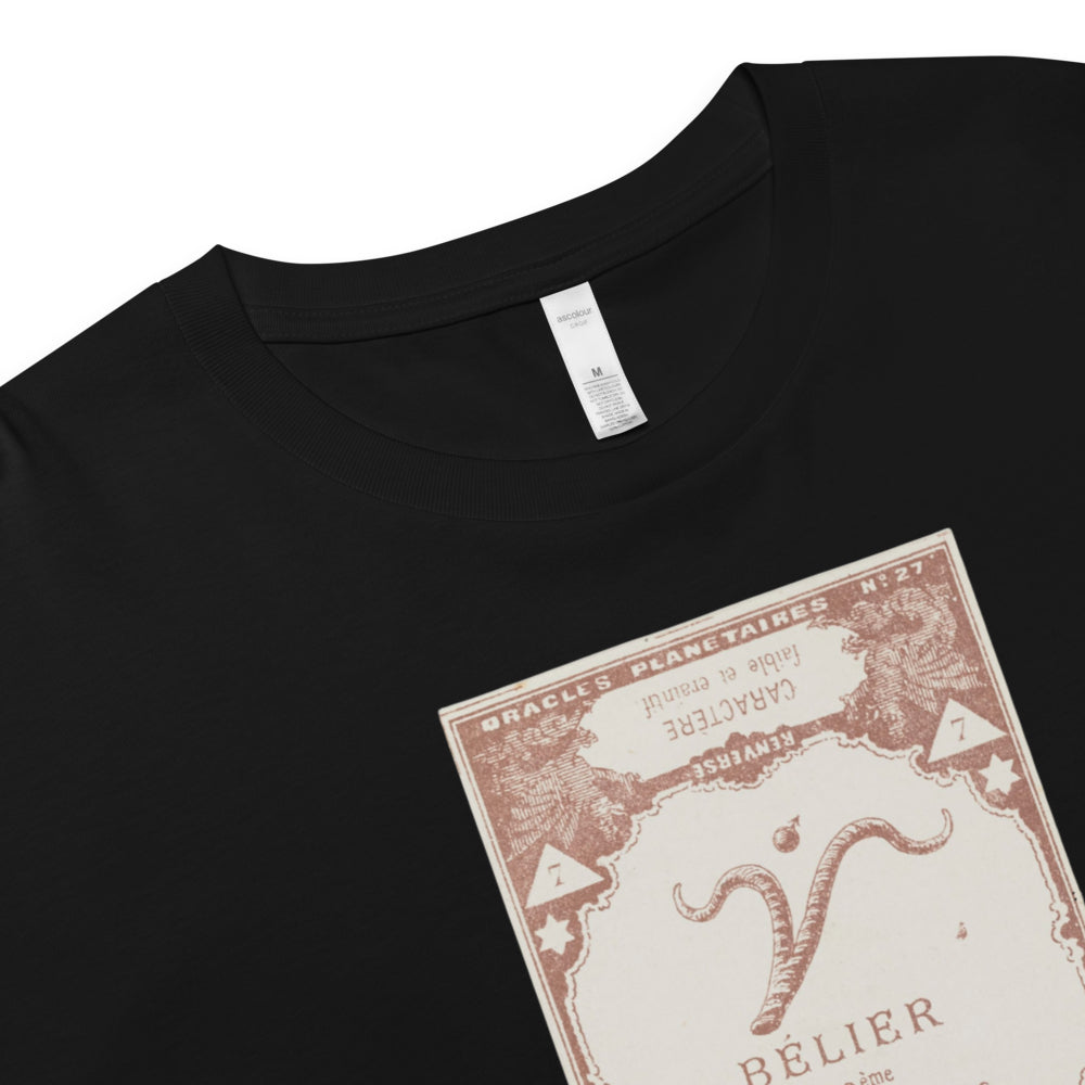 "Aries" Vintage French Astrology Oracle | Crop Top-Haus of Darkness, Haus of Light
