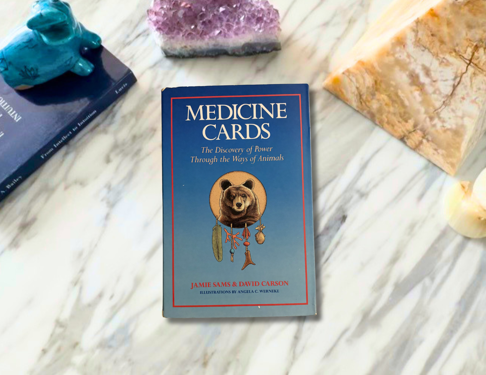 Medicine Cards: The Discovery of Power Through the Ways of Animals | Jamie Sams & David Carson | 1988| Pre-Owned