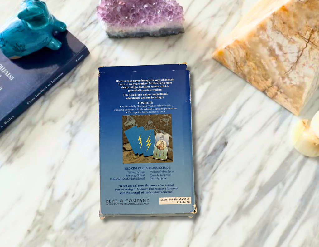 Medicine Cards: The Discovery of Power Through the Ways of Animals | Jamie Sams & David Carson | 1988| Pre-Owned