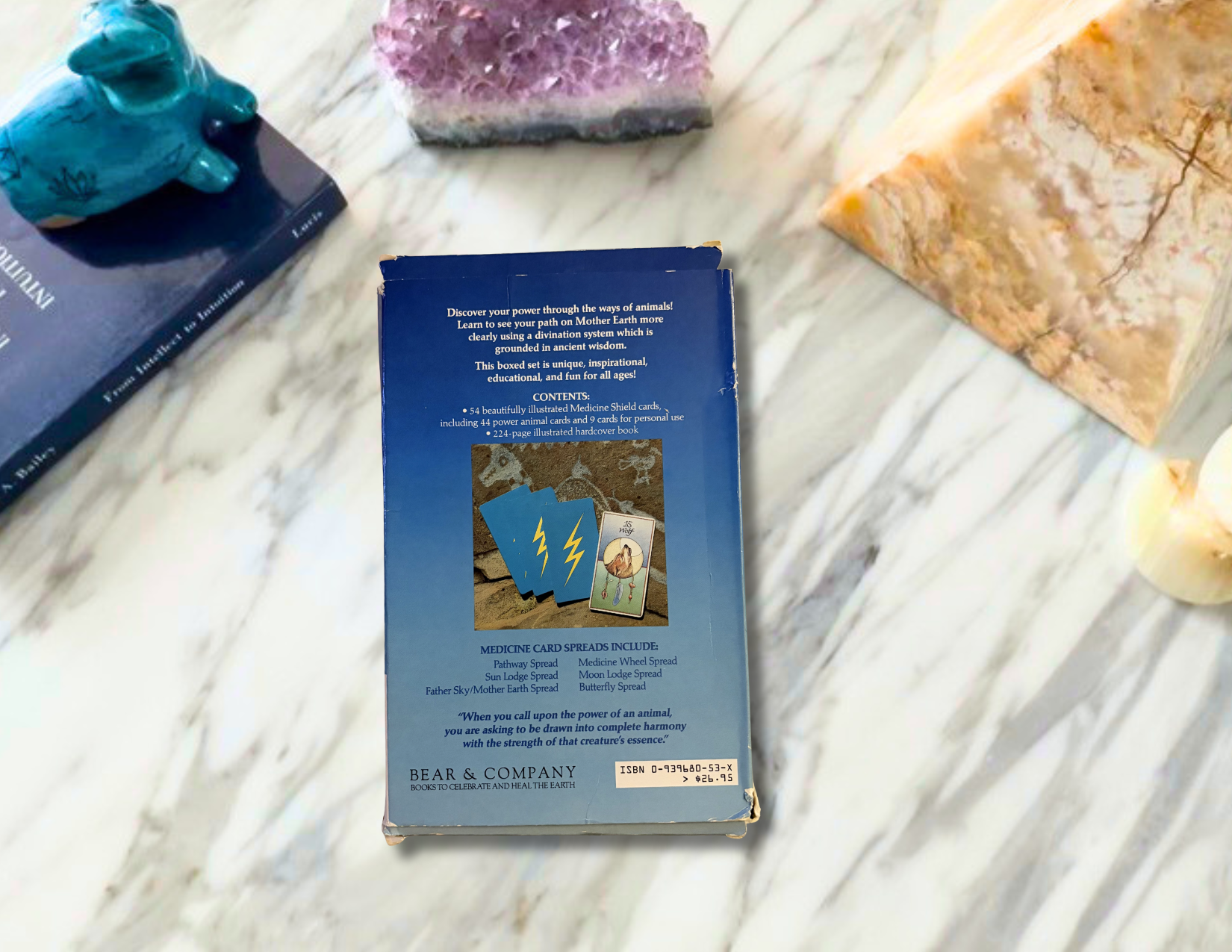 Medicine Cards: The Discovery of Power Through the Ways of Animals | Jamie Sams & David Carson | 1988| Pre-Owned