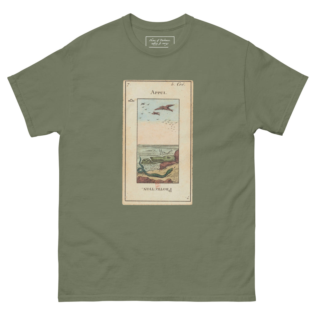 Vintage "Grand Etteilla" French Tarot "Protection" | Unisex Classic Tee-Haus of Darkness, Haus of Light