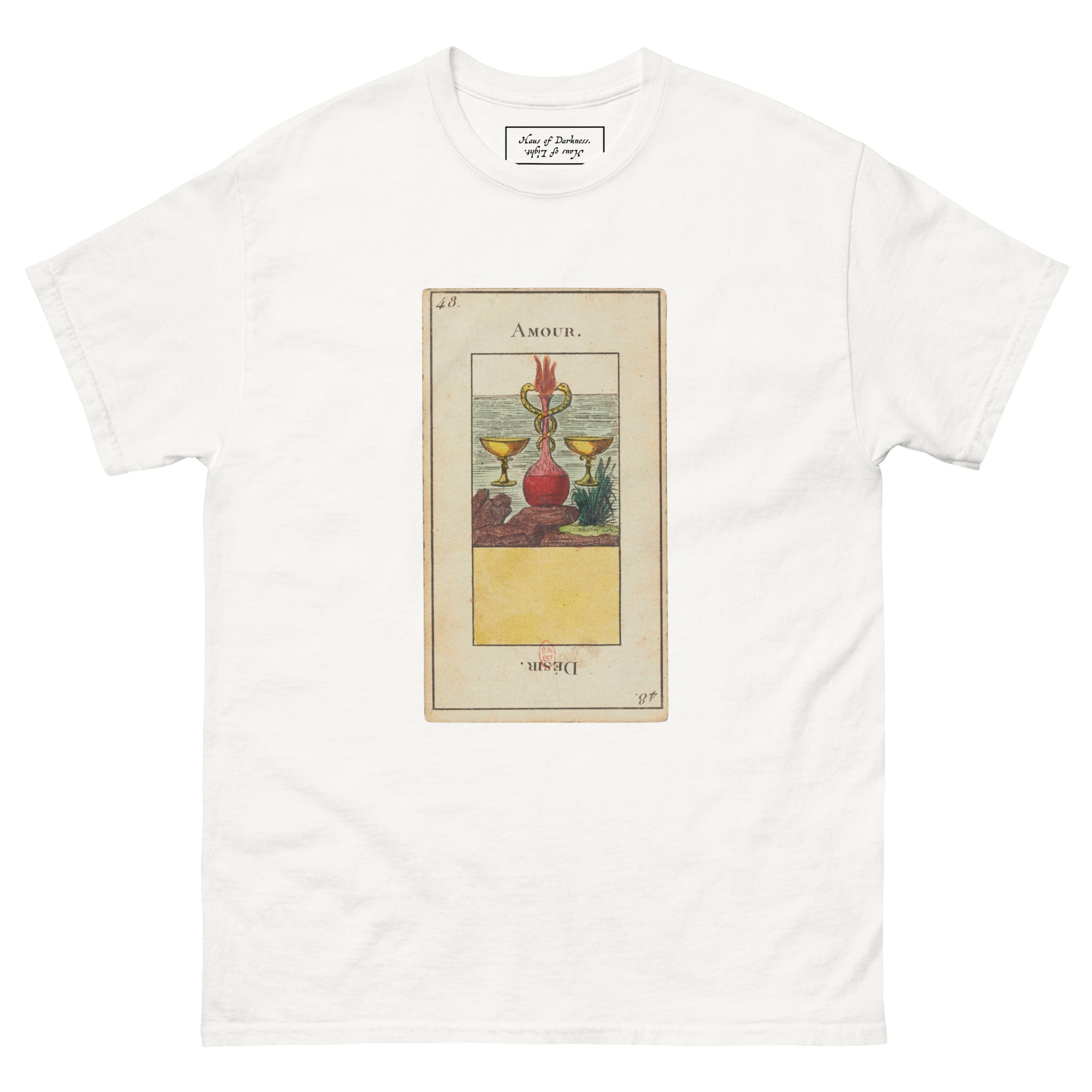 Vintage "Grand Etteilla" French Tarot Top "Love" "Desire" | Unisex Classic Tee-Haus of Darkness, Haus of Light
