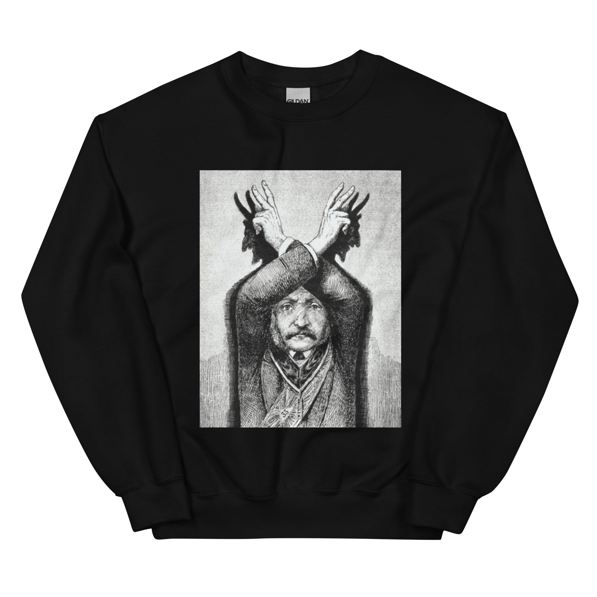 Devil Worship from "The Freemason" by Eugen Lennhoff | Unisex Sweatshirt-Haus of Darkness, Haus of Light
