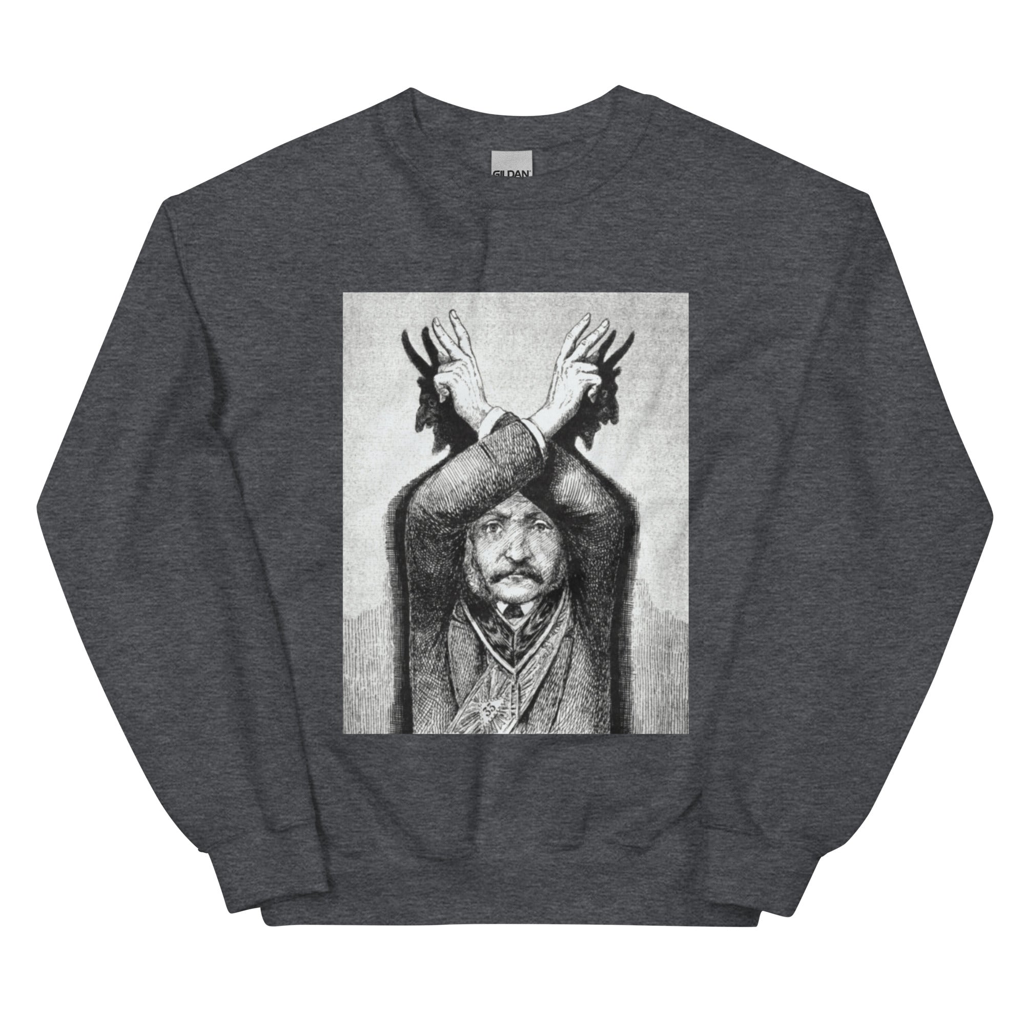 Devil Worship from "The Freemason" by Eugen Lennhoff | Unisex Sweatshirt-Haus of Darkness, Haus of Light