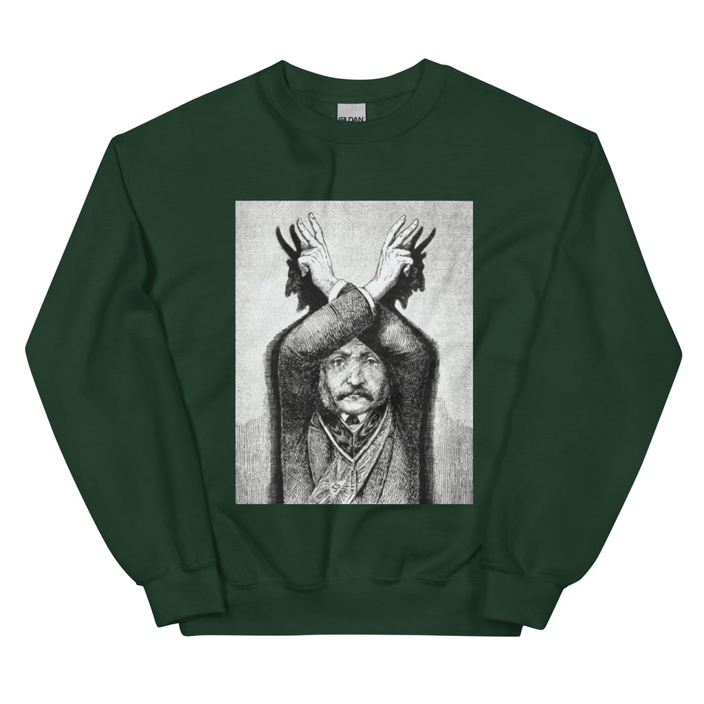 Devil Worship from "The Freemason" by Eugen Lennhoff | Unisex Sweatshirt-Haus of Darkness, Haus of Light