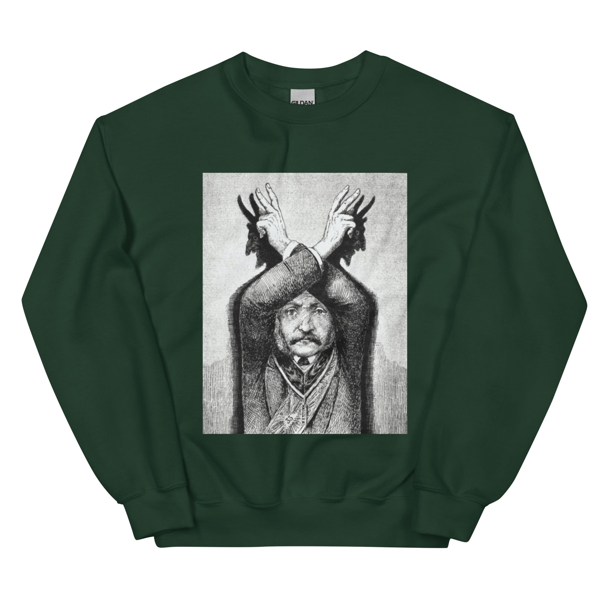 Devil Worship from "The Freemason" by Eugen Lennhoff | Unisex Sweatshirt-Haus of Darkness, Haus of Light