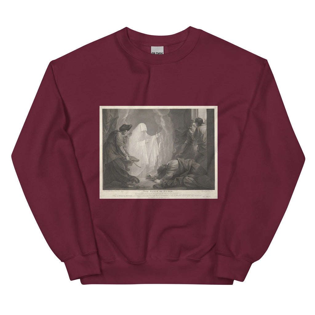 The Witch of En-dor by William Sharp | Unisex Sweatshirt-Haus of Darkness, Haus of Light
