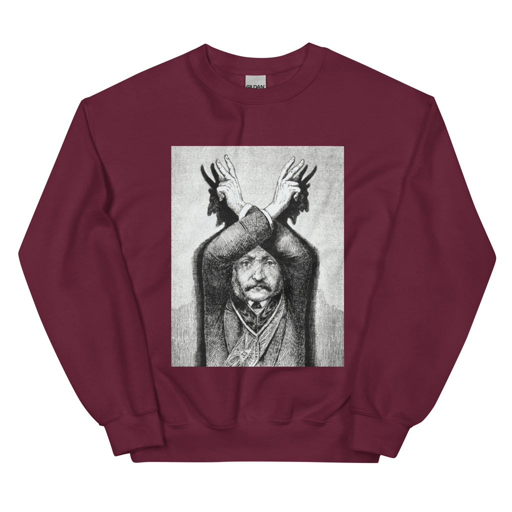 Devil Worship from "The Freemason" by Eugen Lennhoff | Unisex Sweatshirt-Haus of Darkness, Haus of Light