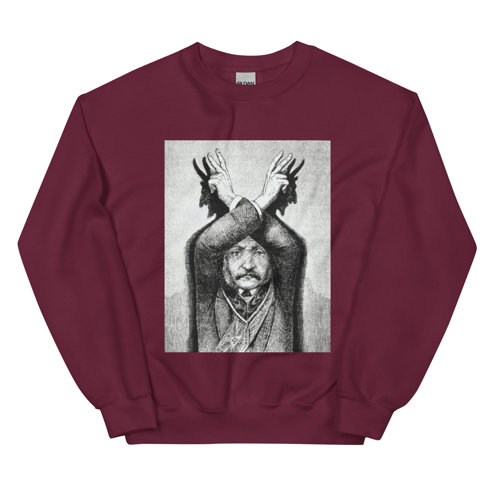 Devil Worship from "The Freemason" by Eugen Lennhoff | Unisex Sweatshirt-Haus of Darkness, Haus of Light