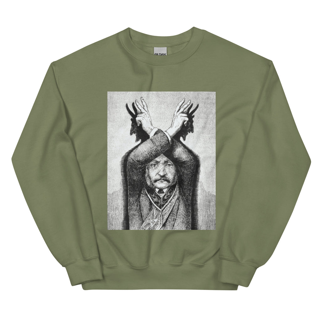 Devil Worship from "The Freemason" by Eugen Lennhoff | Unisex Sweatshirt-Haus of Darkness, Haus of Light
