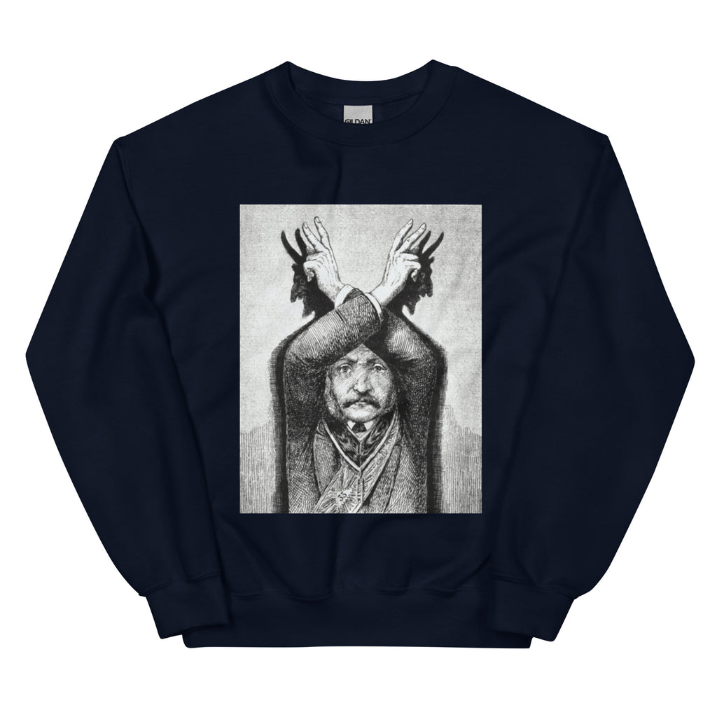 Devil Worship from "The Freemason" by Eugen Lennhoff | Unisex Sweatshirt-Haus of Darkness, Haus of Light