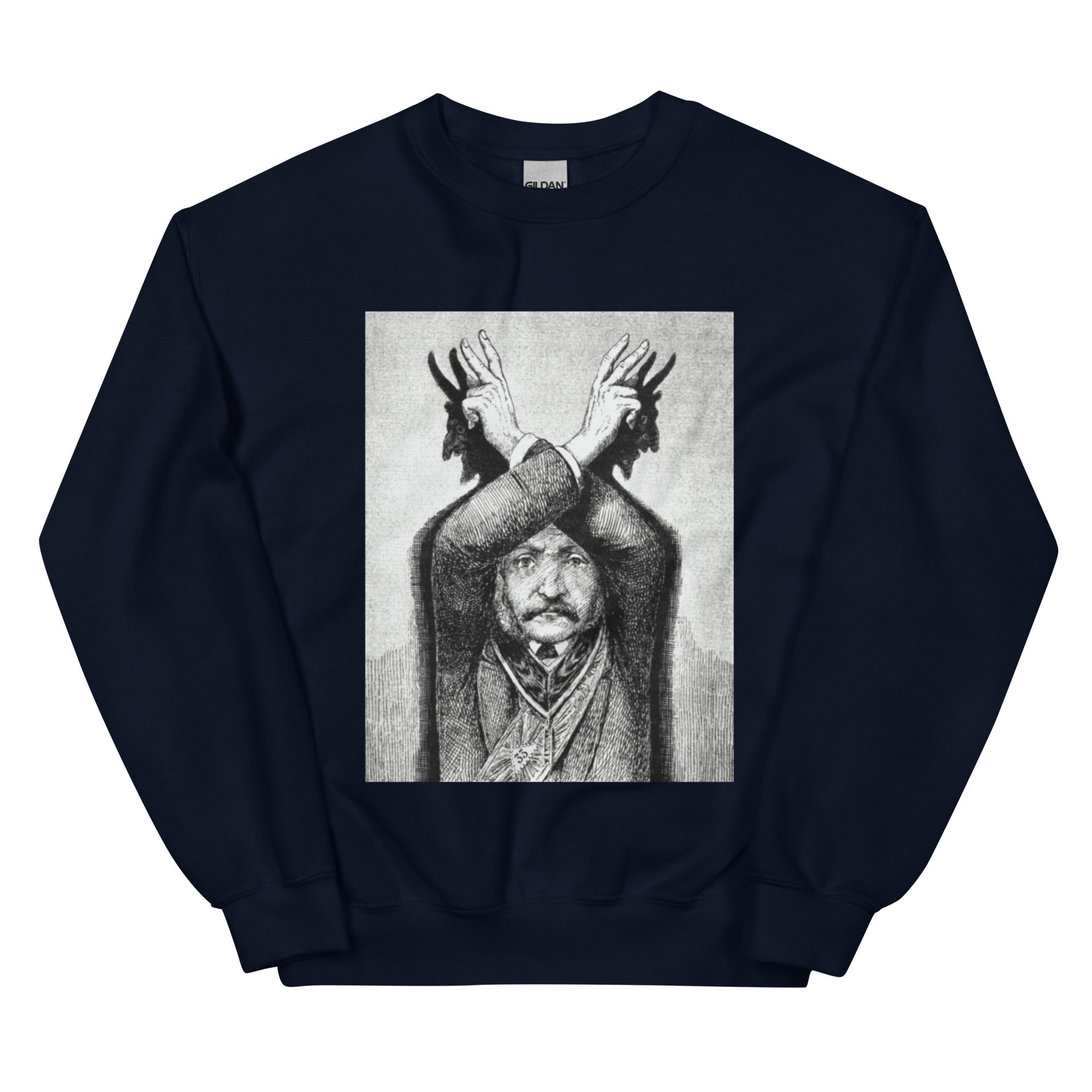 Devil Worship from "The Freemason" by Eugen Lennhoff | Unisex Sweatshirt-Haus of Darkness, Haus of Light