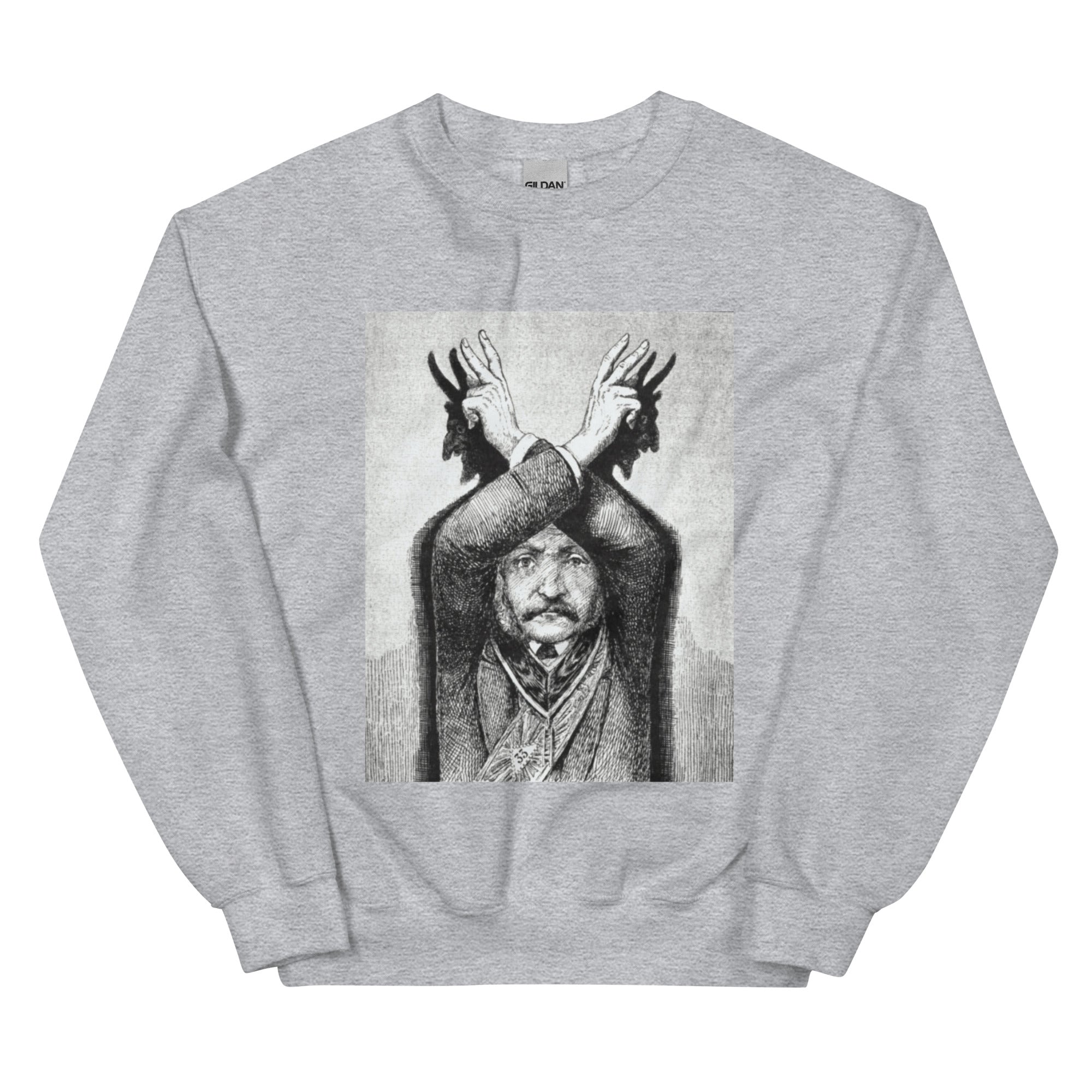 Devil Worship from "The Freemason" by Eugen Lennhoff | Unisex Sweatshirt-Haus of Darkness, Haus of Light
