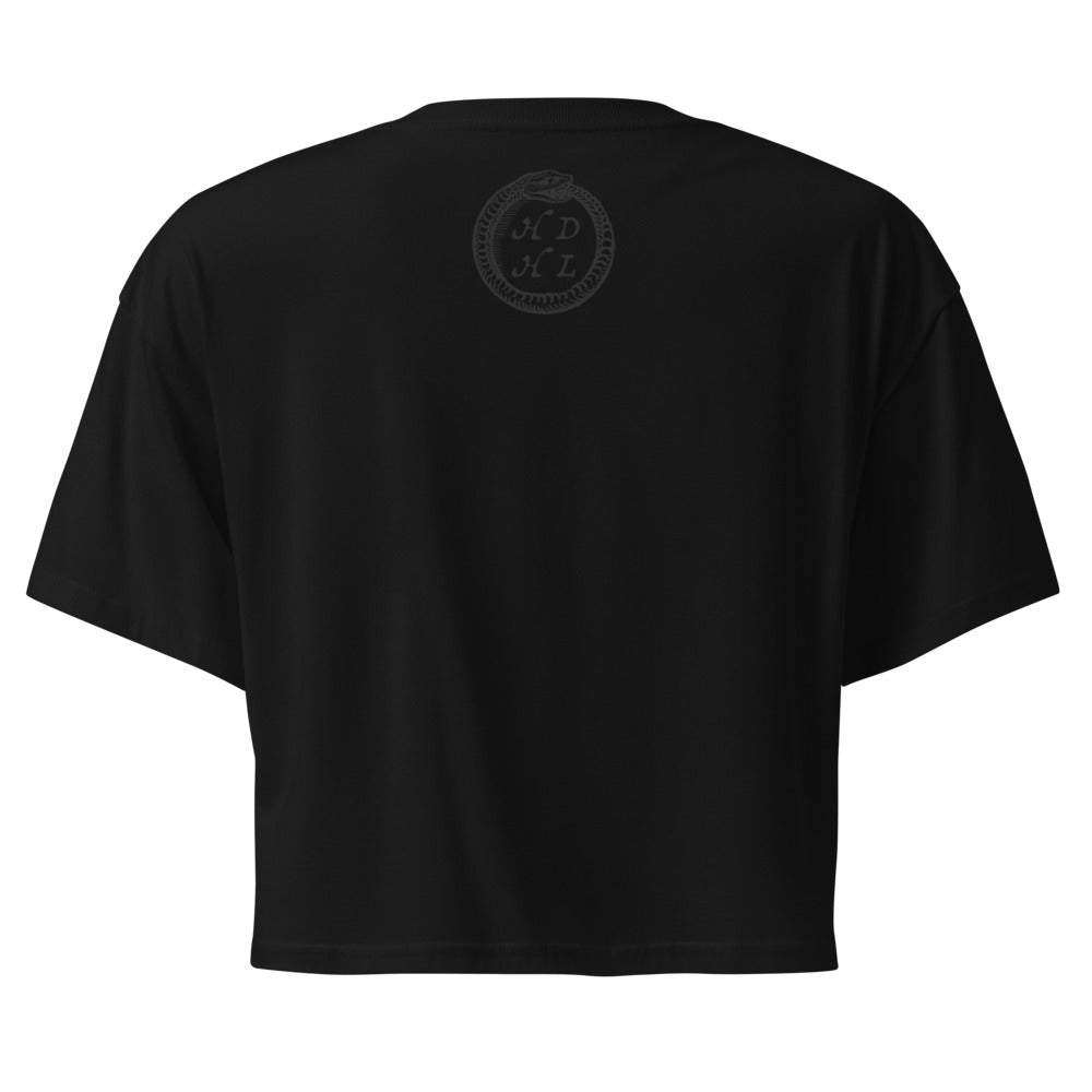Vintage "Grand Etteilla" French Tarot "Death" | Crop Top-Haus of Darkness, Haus of Light