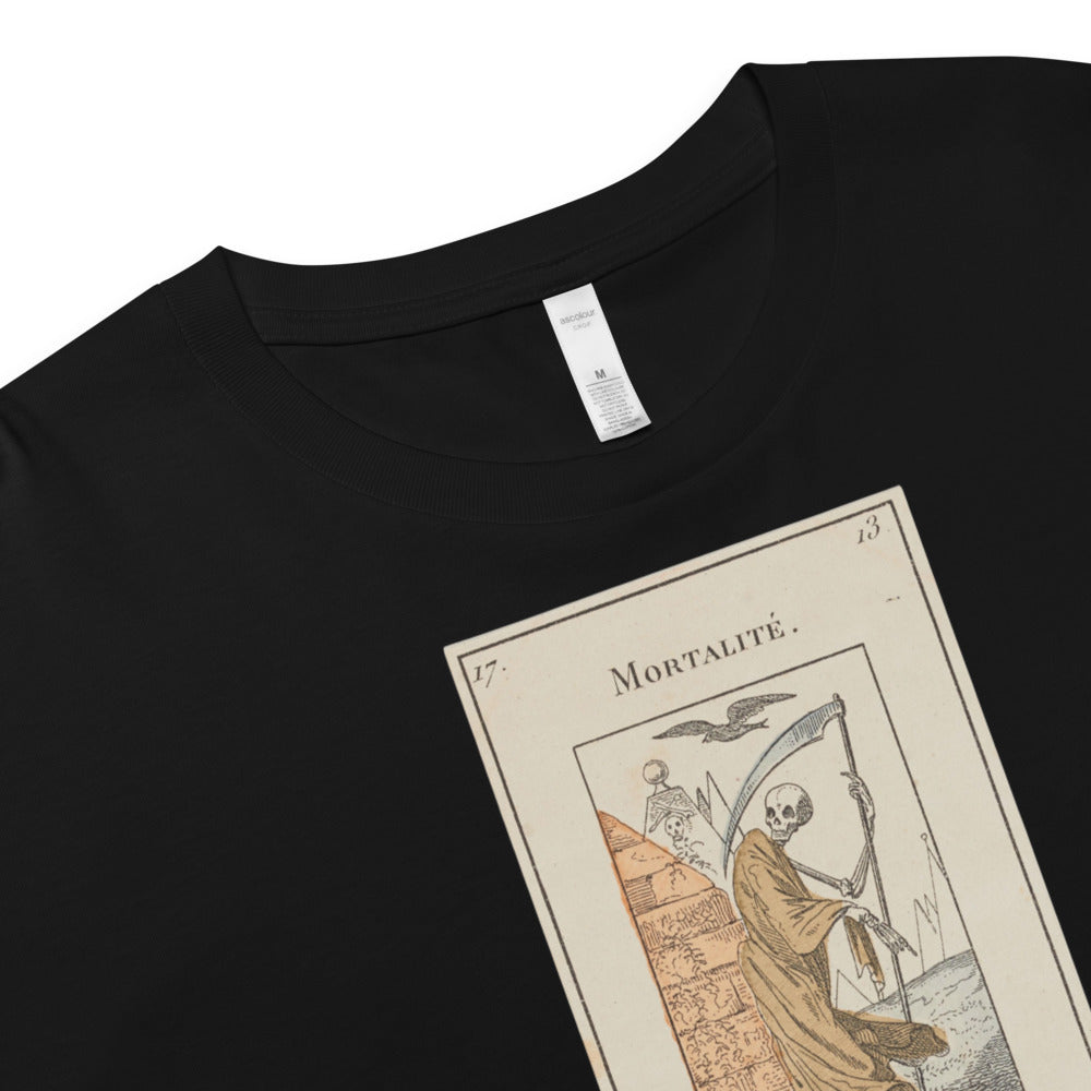 Vintage "Grand Etteilla" French Tarot "Death" | Crop Top-Haus of Darkness, Haus of Light