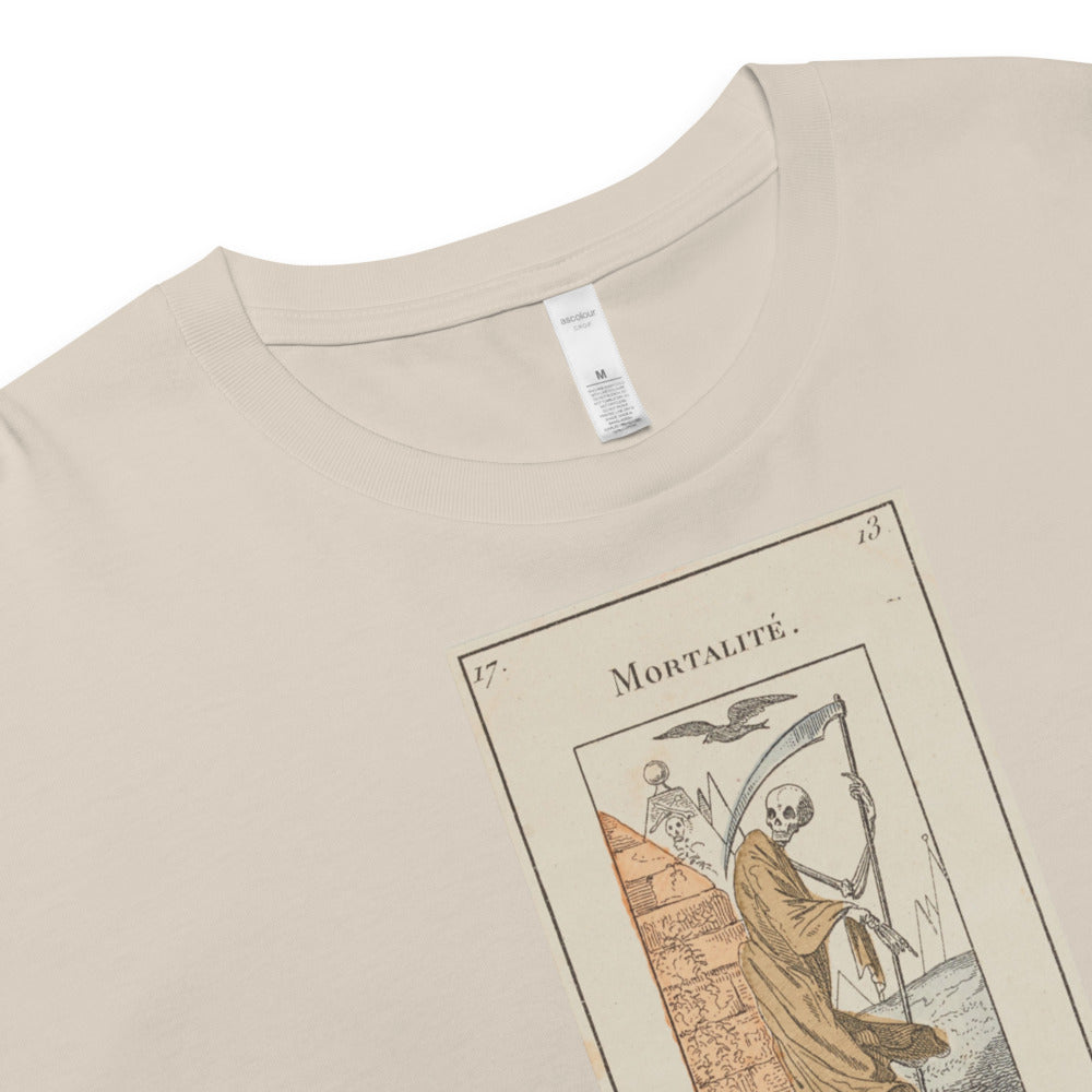 Vintage "Grand Etteilla" French Tarot "Death" | Crop Top-Haus of Darkness, Haus of Light