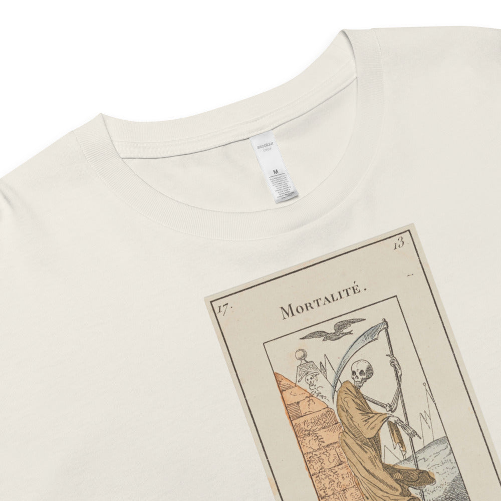 Vintage "Grand Etteilla" French Tarot "Death" | Crop Top-Haus of Darkness, Haus of Light