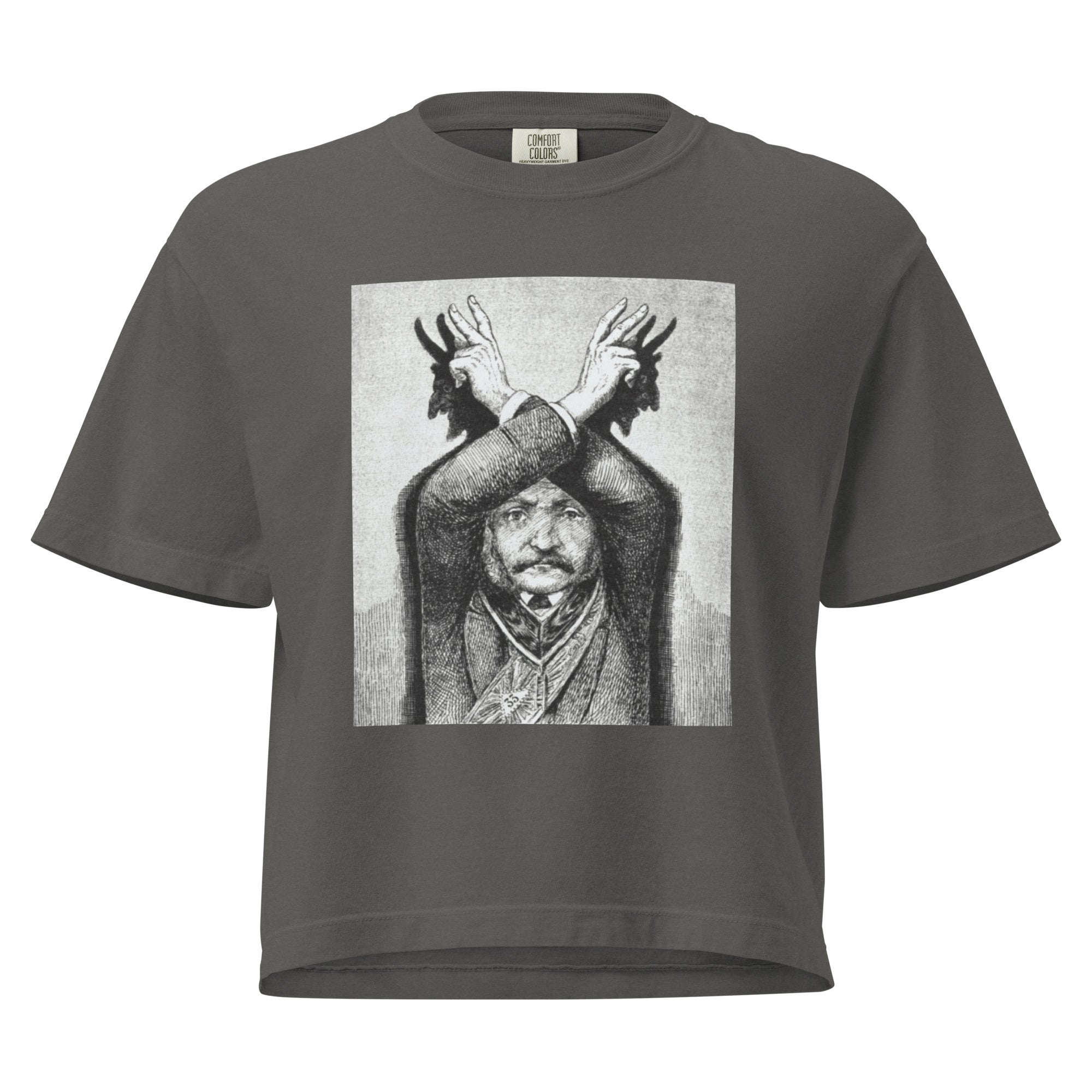 Devil Worship from "The Freemason" by Eugen Lennhoff | Women’s Boxy Tee-Haus of Darkness, Haus of Light